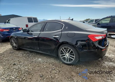 2016 Maserati Ghibli S z USA, uszkodzony, nr VIN ZAM57RTA1G1167123